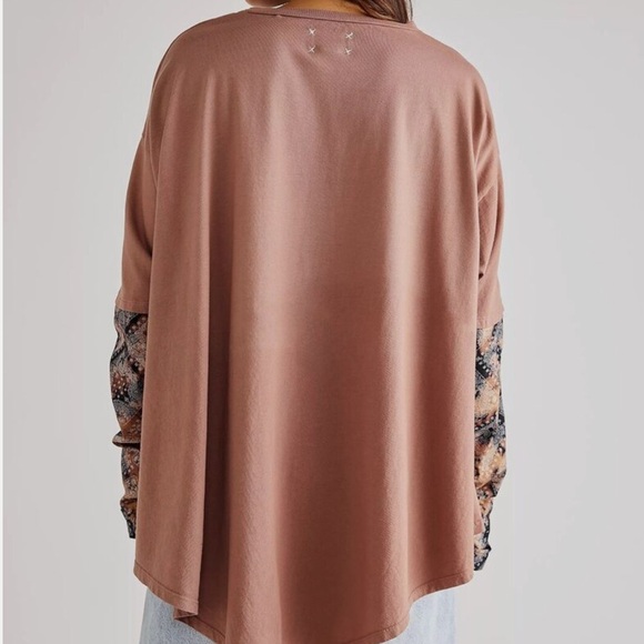 Free People x Vintage Souls Bandana Rodeo Twofer Cropped T-Shirt - Picture 3 of 7